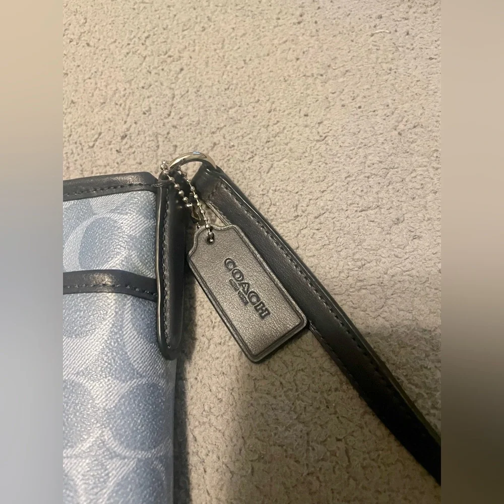 Coach Blue and Black Crossbody Bag with Signature Style - Picture 4 of 4